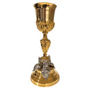 Conjunto de Cálice e Âmbula Profetas banhados a ouro