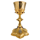 Conjunto de Cálice e Âmbula Notre-Dame banhados a ouro