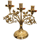 Candelabro banhado a ouro