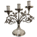 Candelabro banhado a níquel