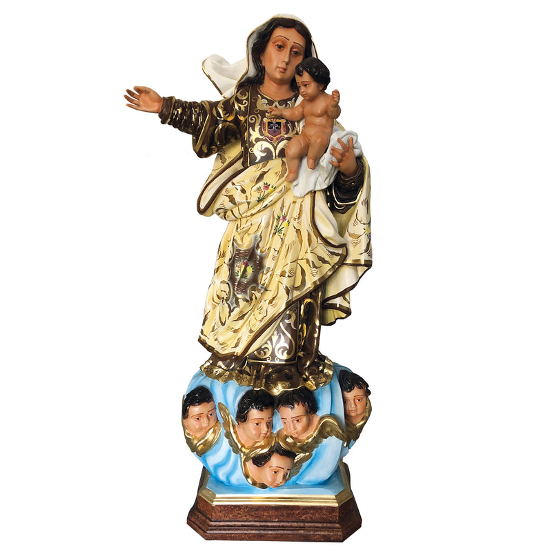 Nossa Senhora do Carmo 100cm - com Pintura Trabalhada