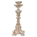 Castiçal em Resina 55cm - com Pintura Branca