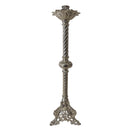 Castiçal Espiral banhado a níquel