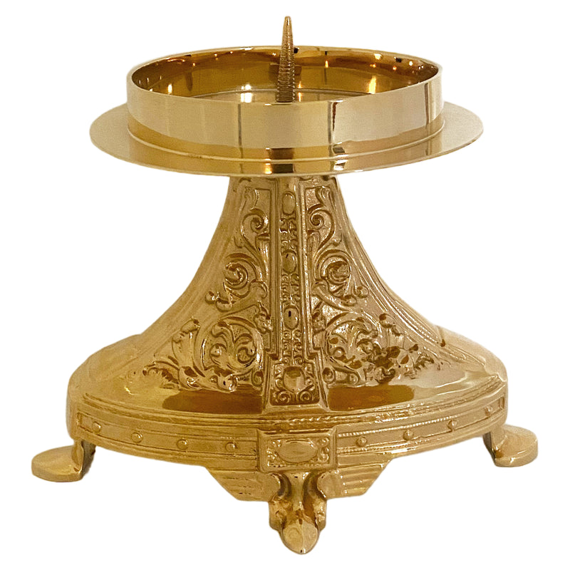 Castiçal Oval para Donzela banhado a ouro