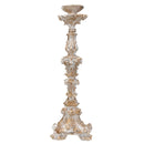 Castiçal em Resina 65cm - com Pintura Branca