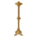 Castiçal Espiral banhado a ouro