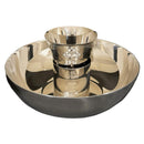 Conjunto Duas Espécies banhado a níquel