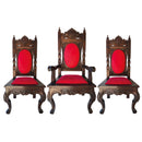 Conjunto de Cadeiras Entalhadas Desenhadas