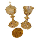 Conjunto de Cálice e Âmbula Cor Amoris banhados a ouro