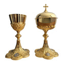 Conjunto de Cálice e Âmbula Francês banhados a ouro