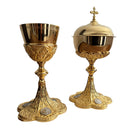 Conjunto de Cálice e Âmbula Francês banhados a ouro