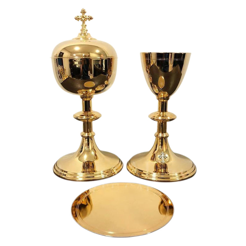 Conjunto de Cálice e Âmbula L1 banhados a ouro