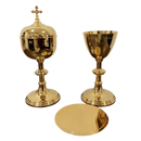 Conjunto de Cálice e Âmbula L2 banhados a ouro