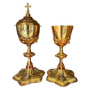 Conjunto de Cálice e Âmbula Notre-Dame banhados a ouro