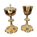 Conjunto de Cálice e Âmbula Pantokrator banhados a ouro