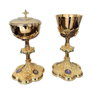 Conjunto de Cálice e Âmbula Pantokrator banhados a ouro