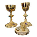 Conjunto de Cálice e Âmbula Pantokrator banhados a ouro