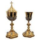 Conjunto de Cálice e Âmbula Sagrada Família banhados a ouro