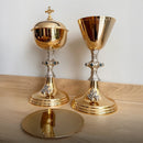 Conjunto de Cálice e Âmbula Santa Maria Mãe de Deus banhados a ouro