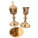 Conjunto de Cálice e Âmbula Santos Mártires banhados a ouro