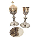 Conjunto de Cálice e Âmbula Santos Mártires banhados a níquel