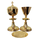 Conjunto de Cálice e Âmbula São José banhados a ouro