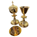 Conjunto de Cálice e Âmbula São José banhados a ouro