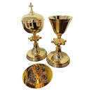 Conjunto de Cálice e Âmbula São José banhados a ouro