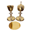 Conjunto de Cálice e Âmbula São Pedro banhados a ouro