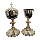 Conjunto de Cálice e Âmbula T2 banhados a níquel