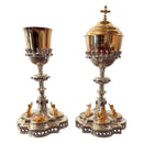Conjunto de Cálice e Âmbula Vaticano banhados a níquel