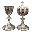 Conjunto de Cálice e Âmbula Veneziano banhados a níquel