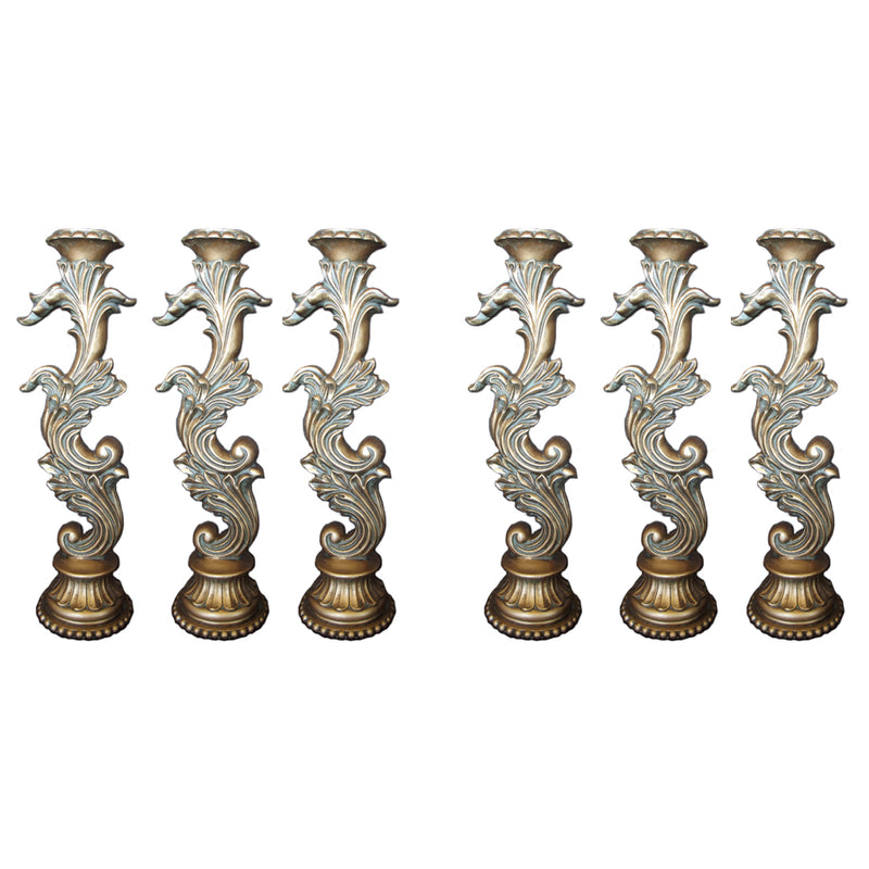 Conjunto de Castiçais Arabescos 60cm (6 Peças)
