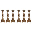 Conjunto de Castiçais Barrocos 55cm (6 Peças)