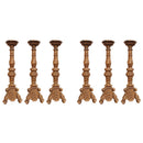 Conjunto de Castiçais Reais 60cm (6 Peças)