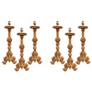 Conjunto de Castiçais Século XVII 70cm (6 Peças)