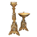 Conjunto de Pia Batismal com Porta Círio Gótico