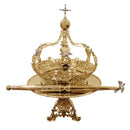 Conjunto do Divino (Coroa, Salva e Cetro) banhado a ouro