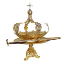 Conjunto do Divino (Coroa, Salva e Cetro) banhado a ouro