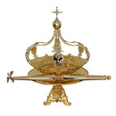 Conjunto do Divino (Coroa, Salva e Cetro) banhado a ouro