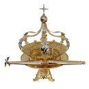 Conjunto do Divino (Coroa, Salva e Cetro) banhado a ouro