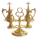 Conjunto Galheteiro Simples banhado a ouro