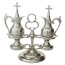 Conjunto Galheteiro Simples banhado a níquel