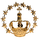 Coroa 2 com Estrelas banhada a ouro