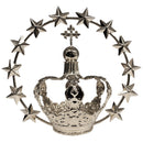 Coroa 2 com Estrelas banhada a níquel