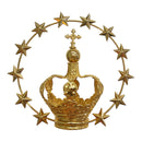 Coroa 3 com Estrelas banhada a ouro