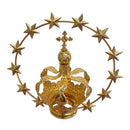 Coroa 3 com Estrelas banhada a ouro