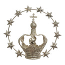 Coroa 3 com Estrelas banhada a níquel