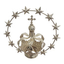 Coroa 3 com Estrelas banhada a níquel