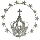 Coroa Média com Estrelas banhada a níquel